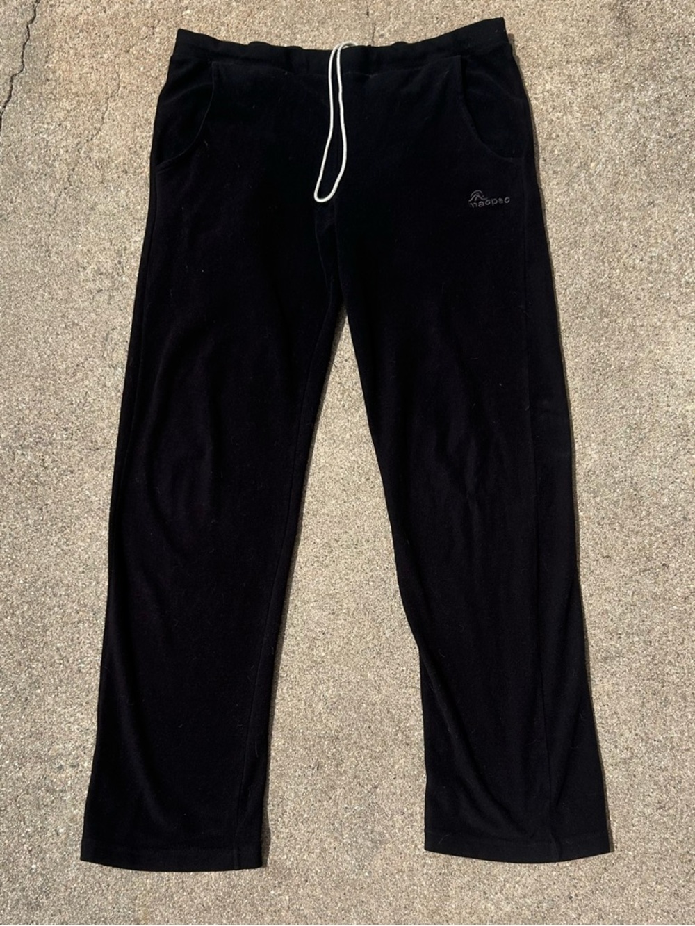 M Men’s Black Fleece Casual Marmot Drawstring Pants For Outdoors and Camping